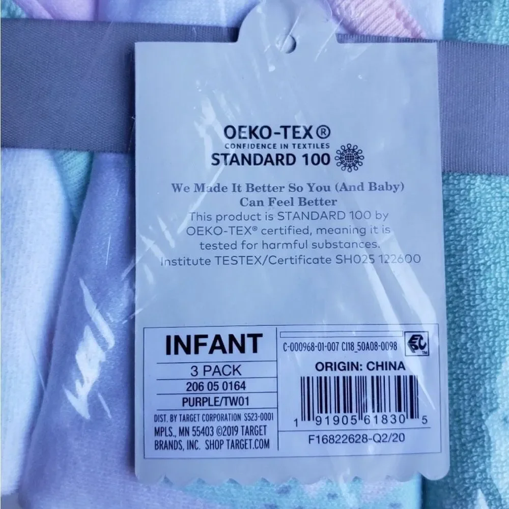Baby Girls 3pk Dino Hooded Bath Towel Set New
